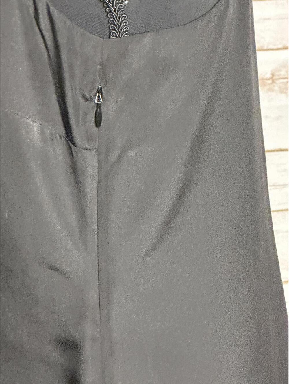 J.Crew black minimalist 90s V-neck racerback tank/slip dress Size 2 - Picture 4 of 8